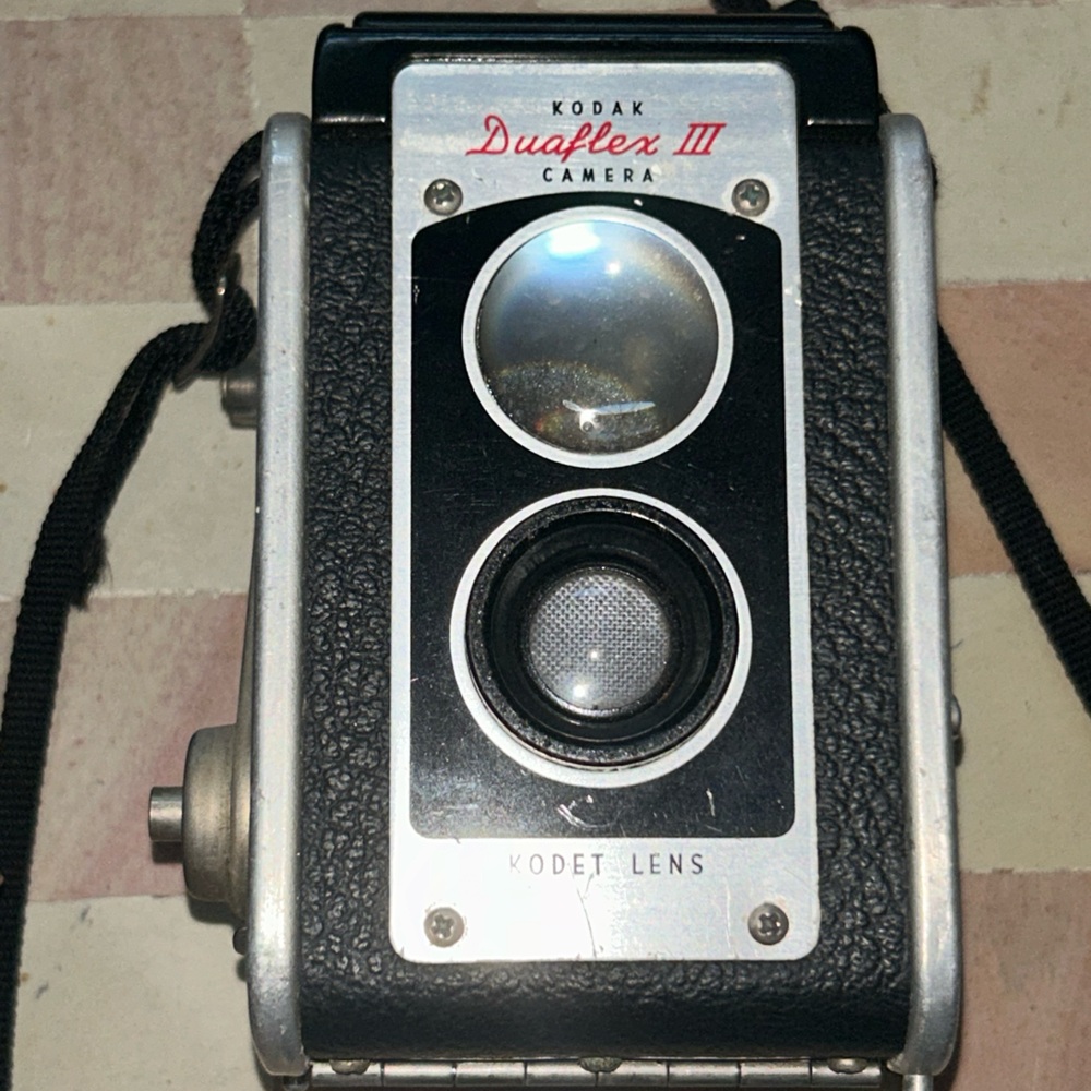 Vintage Kodak camera with case